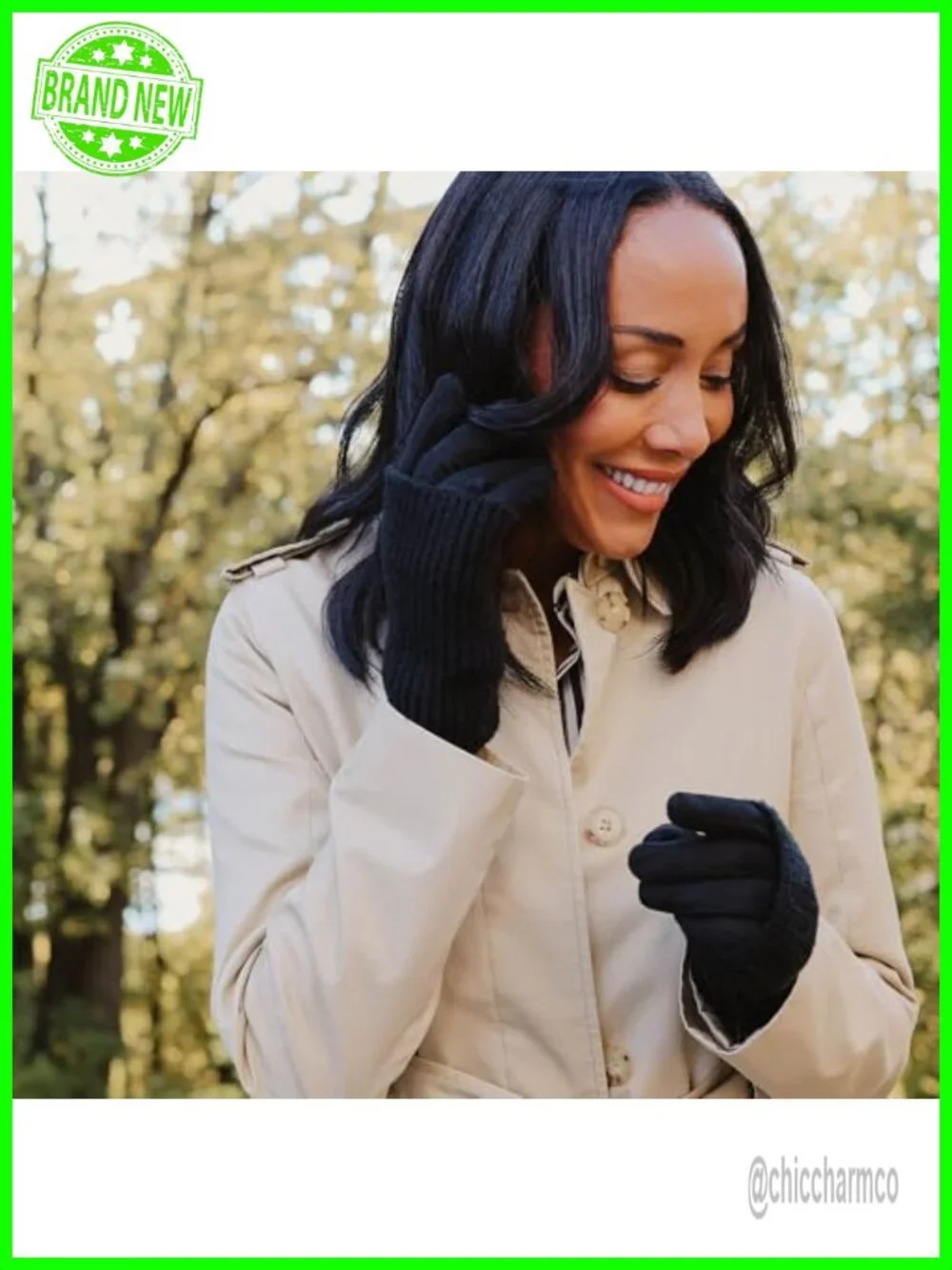 Faux Suede Gloves with Removable Knit Wrist Warmers